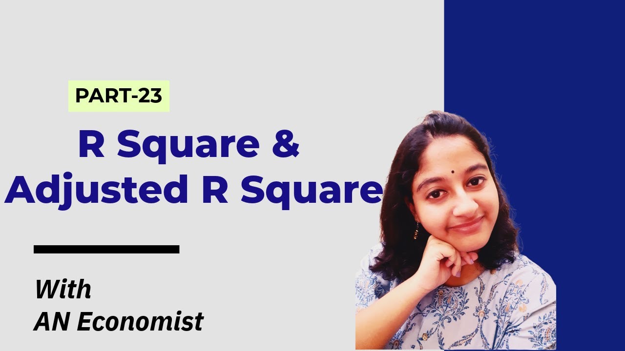23. R Square & Adjusted R Square| Goodness of Fit in MLRM | AN Economist