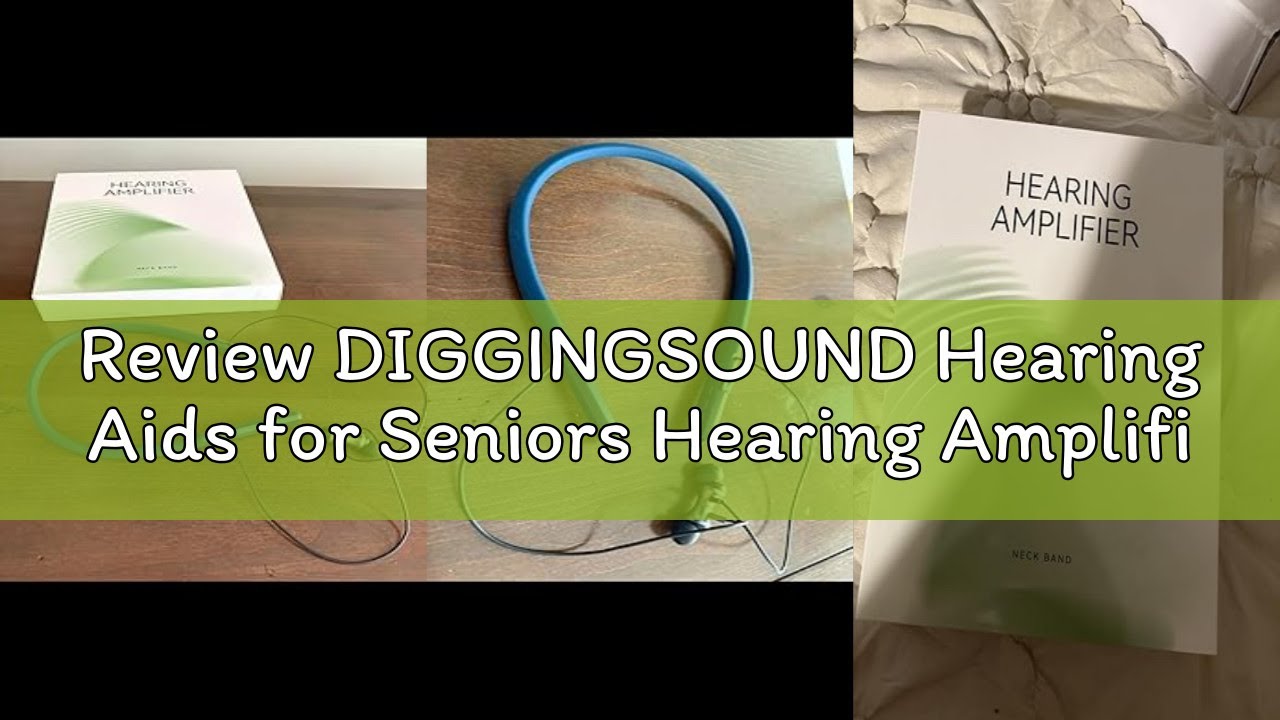 Review DIGGINGSOUND Hearing Aids for Seniors Hearing Amplifier Device, Neckband Hearing Aids Earphon