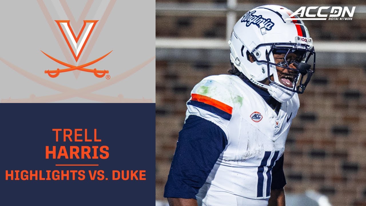 UVA Wide Receiver Trell Harris Highlights vs. Duke