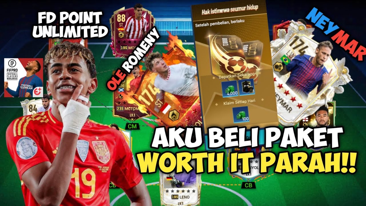 Aku Beli Paket Mahal!! Dapet FD Point Seumur hidup Coyy - Football Dream: Be A Pro