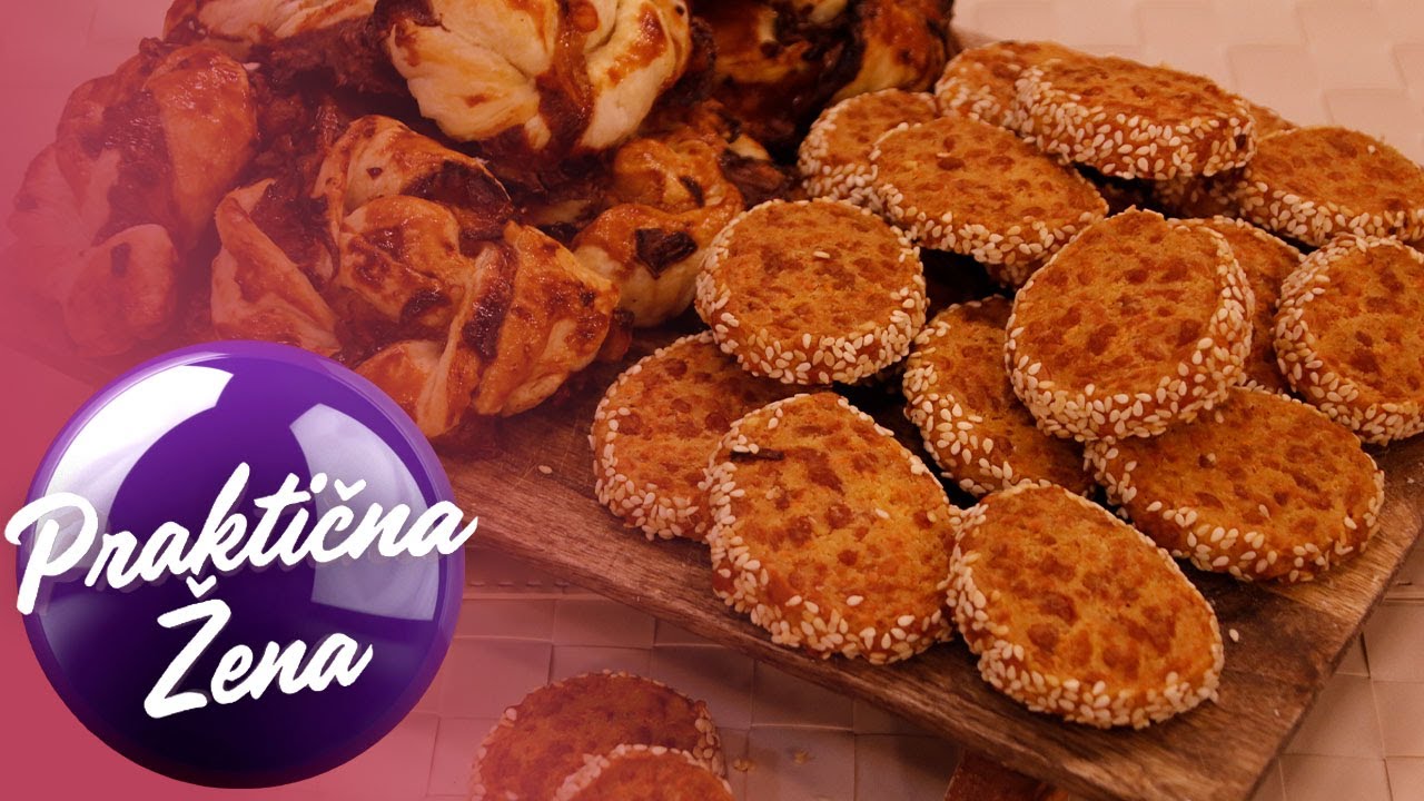 Praktična žena – 1. Pužići sa karamelizovanim lukom 2. Čedar krekeri
