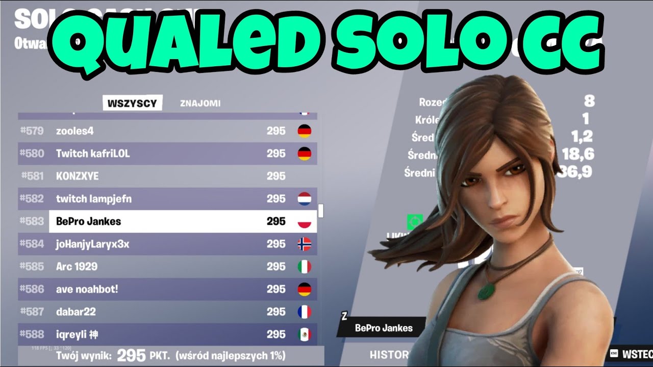Zrobiłem QUALA na  FINAŁY SOLO CC