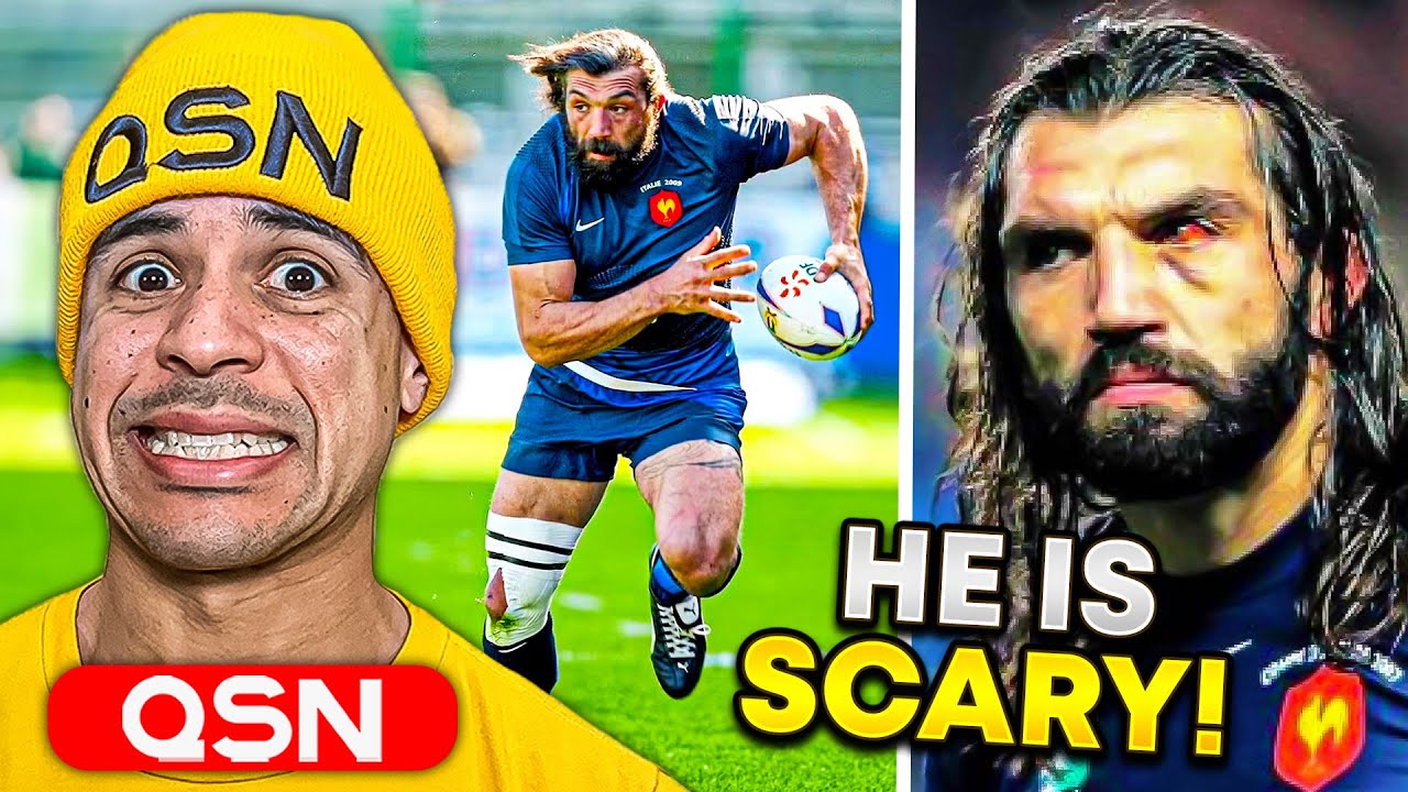 American Reacts to Sébastien Chabal Highlights (He is SCARY!)