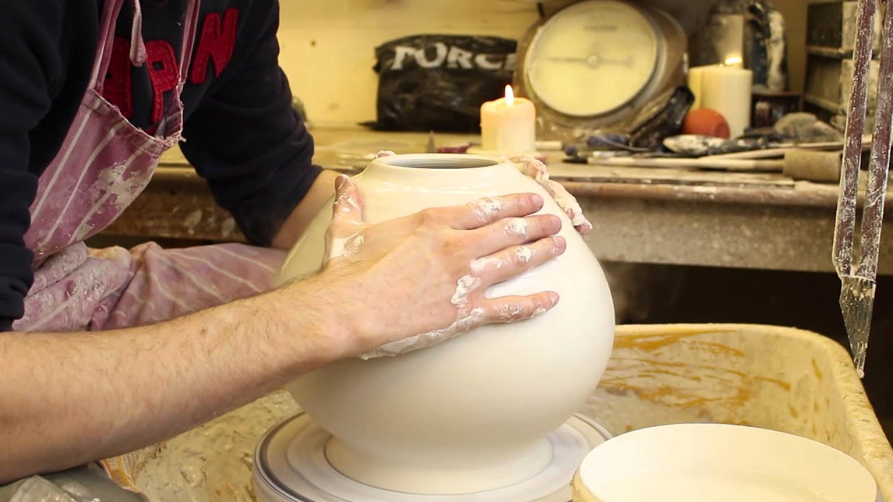 Hand Thrown Porcelain Vase - Matt Horne Pottery