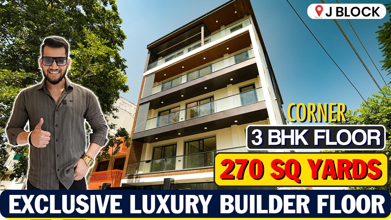 Corner 3BHK 270 Sq yards Builder Floor In J Block Palam Vihar, Gurugram Call us 9696100500 Full Tour