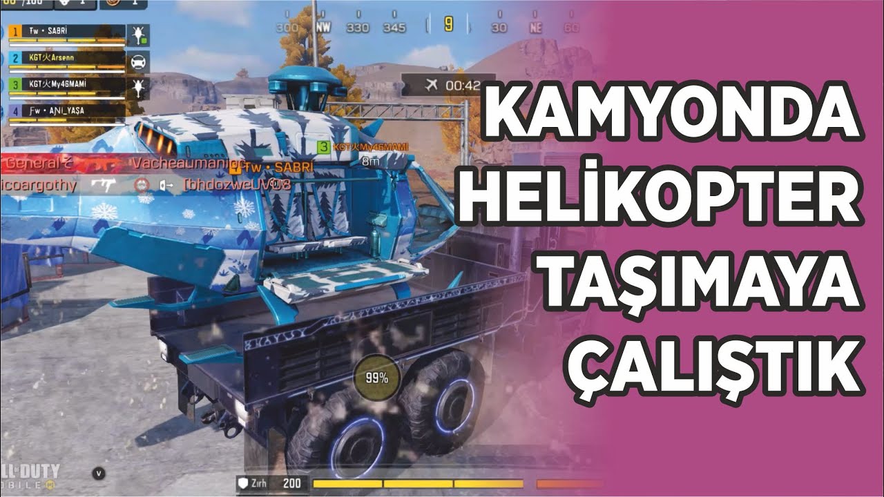 KAMYONDA HELİKOPTER TAŞIMAYA &Ccedil;ALIŞTIK