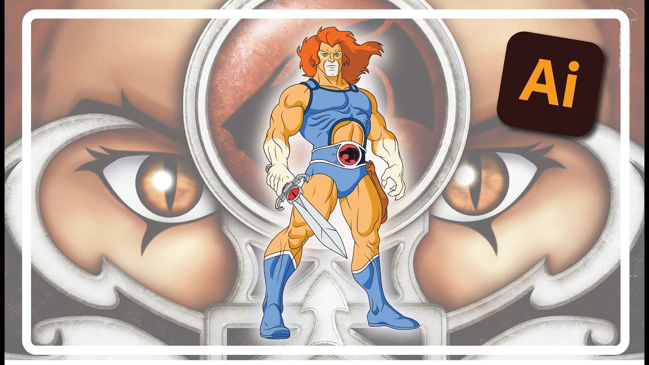 Speed Art - Lion - ThunderCats - vetorização (Adobe Illustrator)