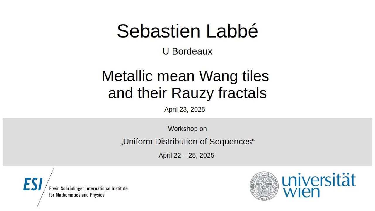 Sebastien Labb&eacute; - Metallic mean Wang tiles and their Rauzy fractals