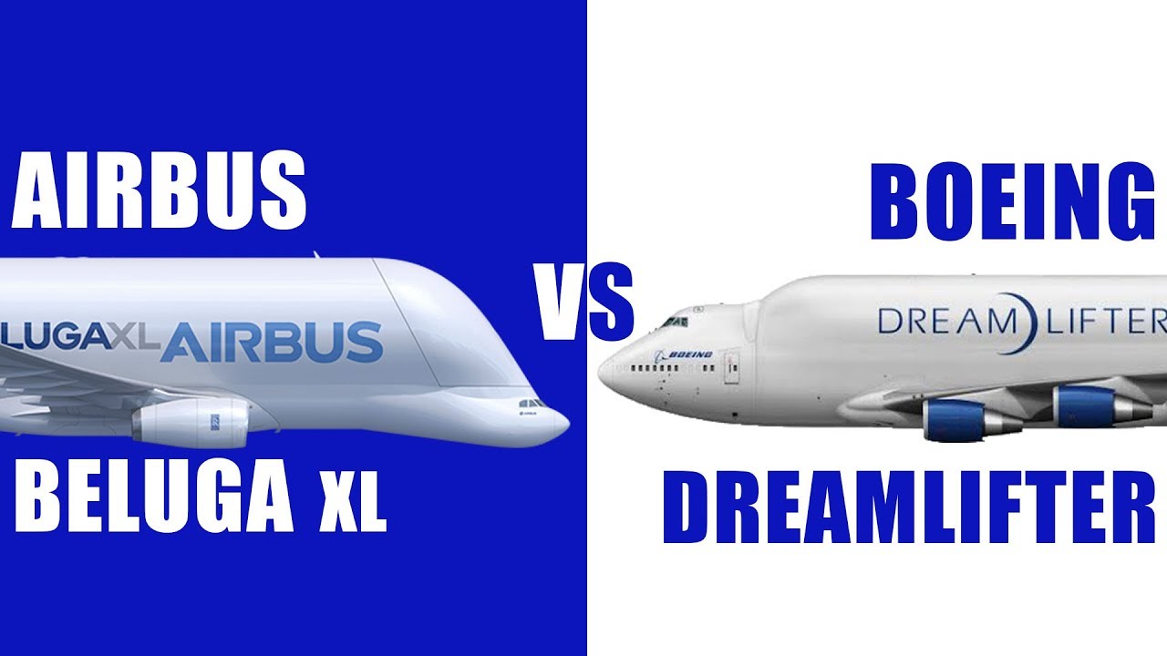 Which is bigger ? Airbus Beluga vs Boeing Dreamlifter
