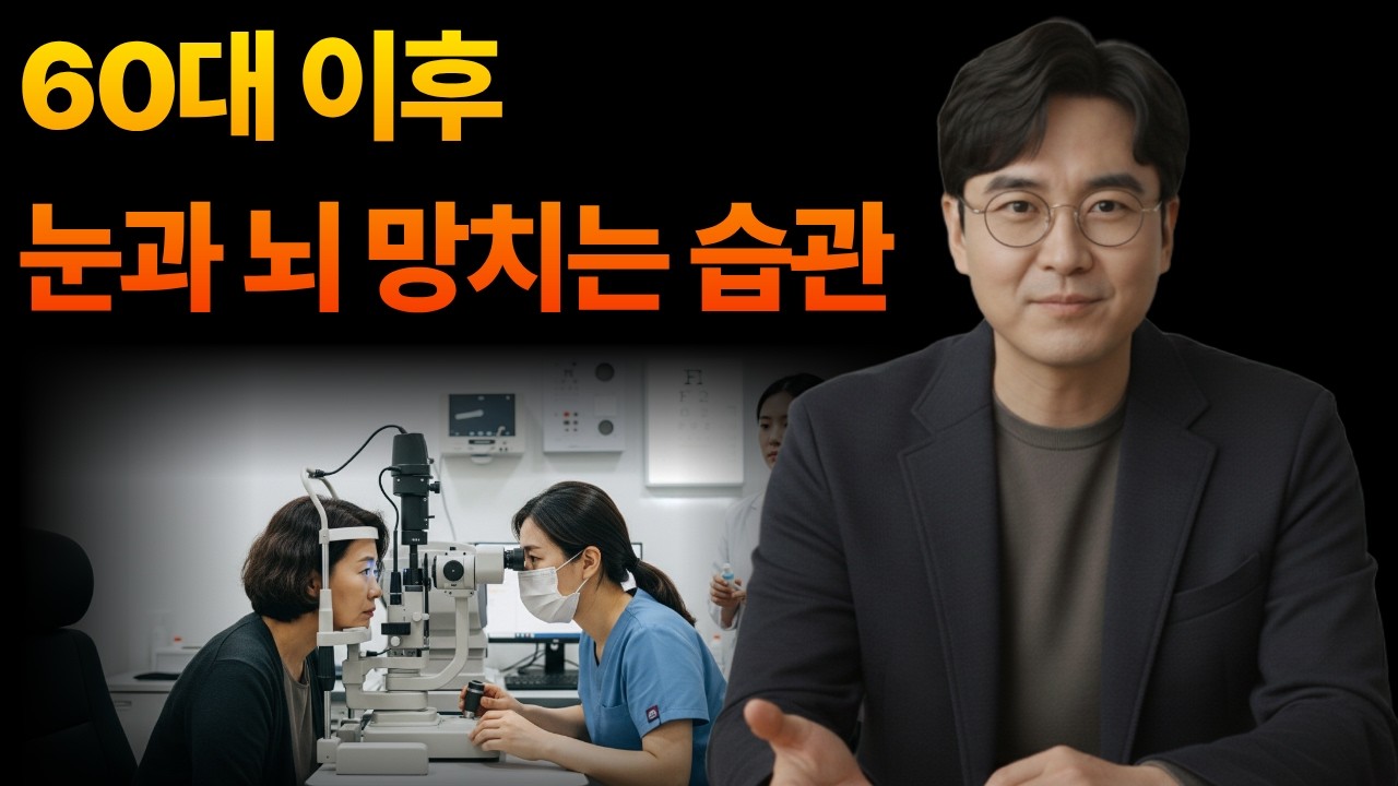 60대 이후 반드시 끊어야 할 눈 망치는 습관 3가지 l시니어 건강정보