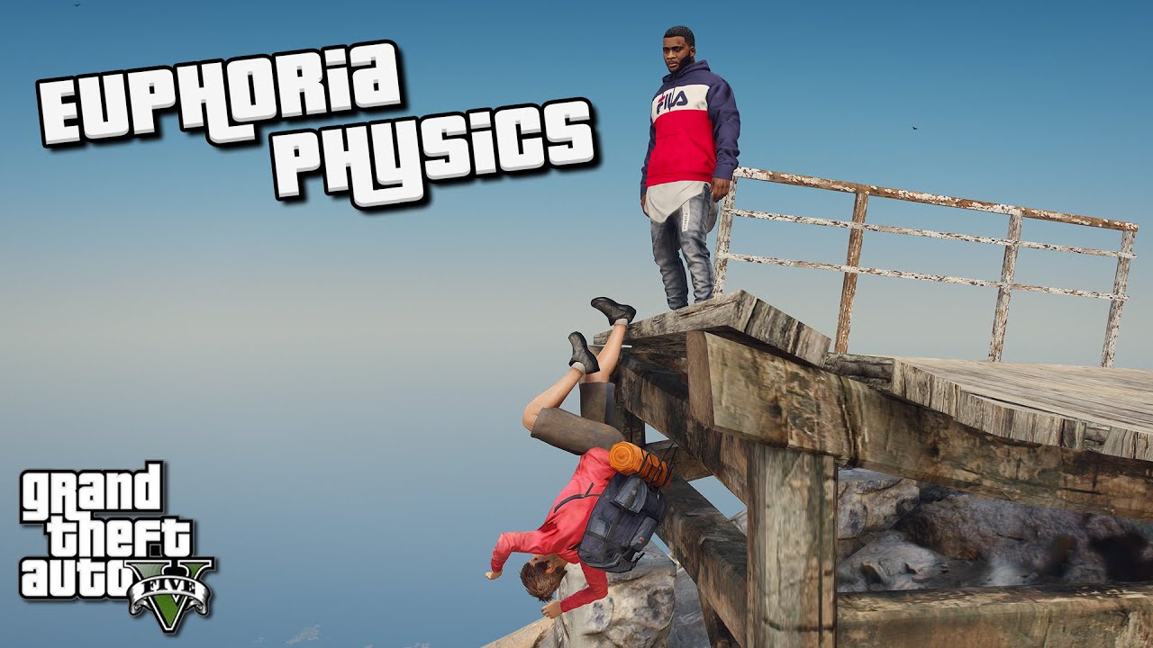 Как установить мод Euphoria Physics Recreation Mod в GTA 5 / Реалистичная физика, гравитация, реа...