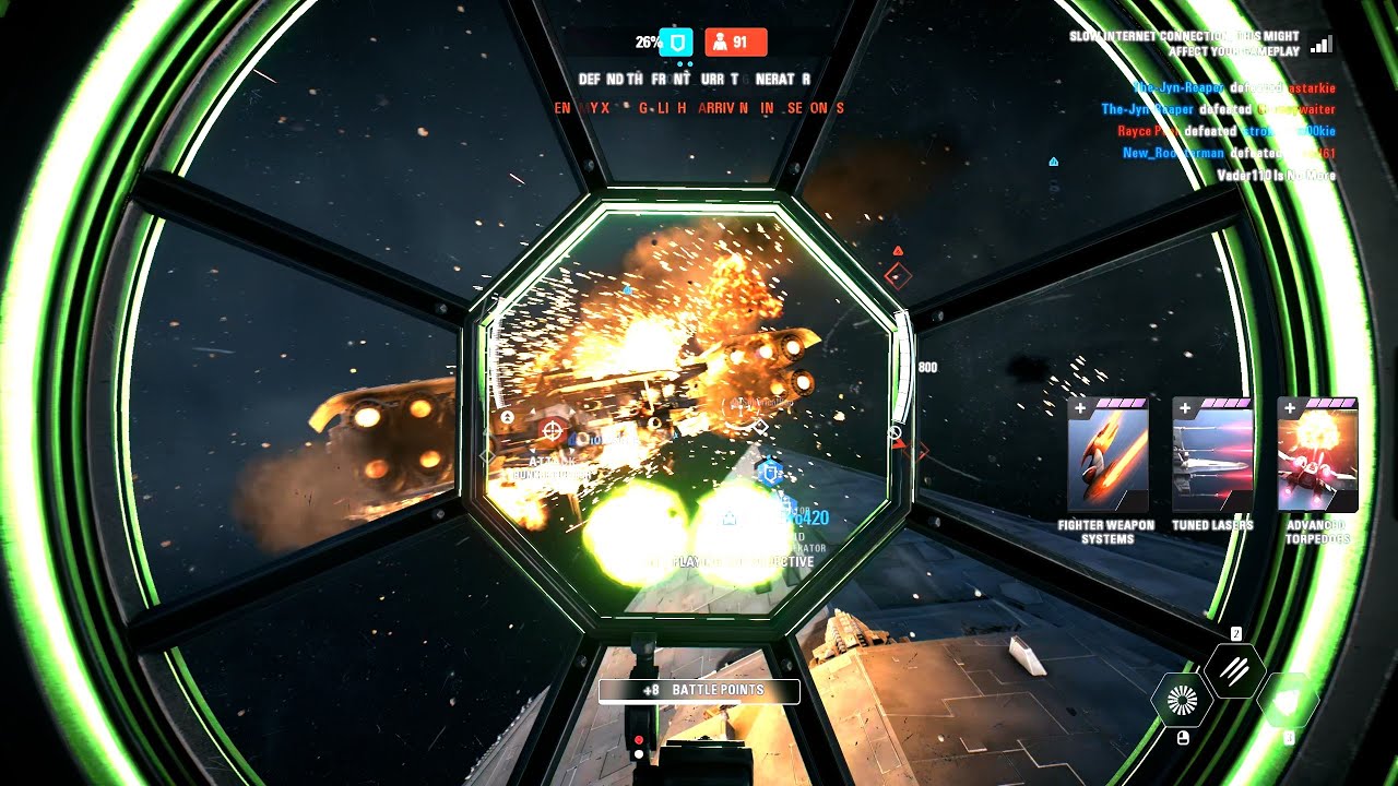 Starfighter Assault Cockpit Gameplay - Unknown Regions (First Order) Star Wars Battlefront II