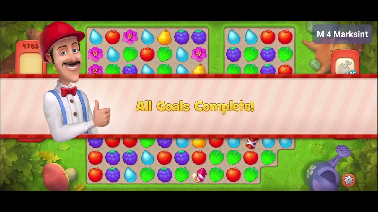 PLAYRIX GARDENSCAPES || GARDENSCAPES Level clearing || LEVEL 4785 || #4785