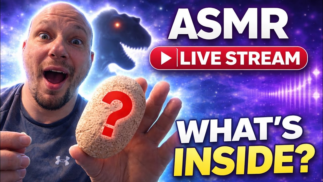 🔴 ASMR LIVE: What’s Inside This Mystery Egg? 🥚🦖
