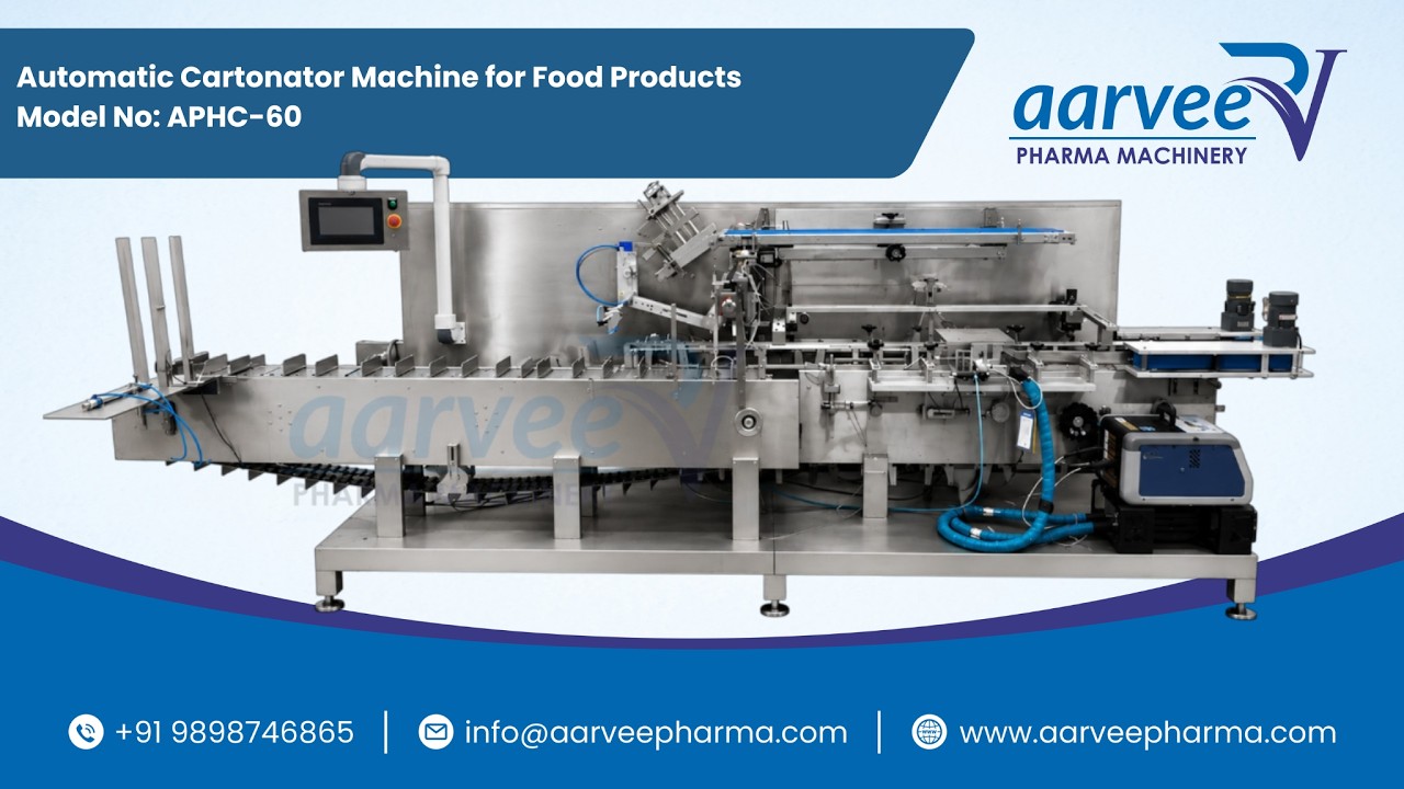 Automatic Cartonator Machine for Food products | Food Cartoning Machine | Horizontal Cartoner