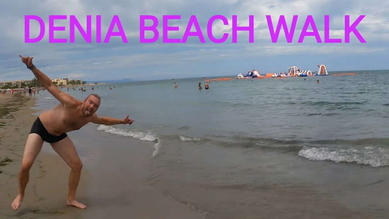 Denia - Beach Walk - Playa de les Marines - Spain - 4K (Ultra HD)