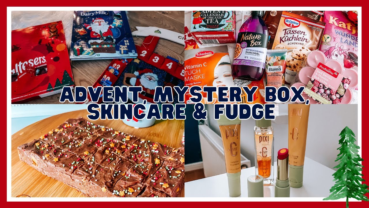 ADVENT, MYSTERY BOX, SKINCARE & FUDGE | VLOGMAS