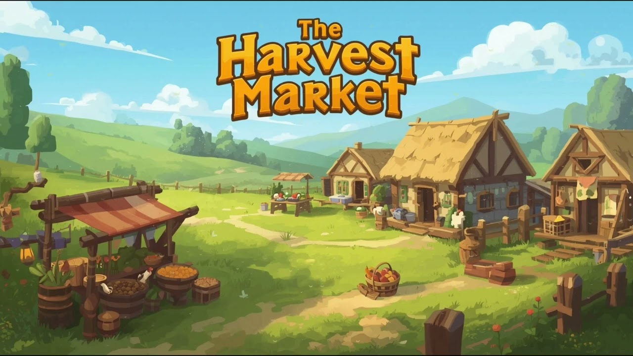 The Harvest Market - Farmer Village Theme | Lofi Game Music