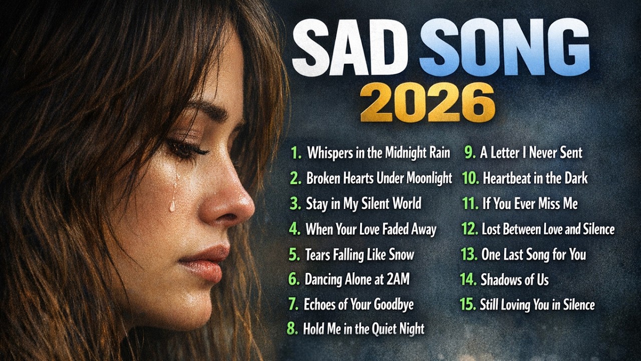 Crying Sad Songs 2026 💧💔 Emotional Heartbreak English Playlist | Love & Goodbye Mix