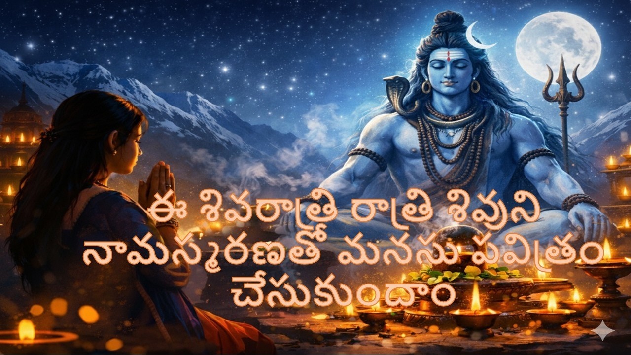 ఈ శివరాత్రి రాత్రి శివుని నామస్మరణతో మనసు పవిత్రం చేసుకుందాం