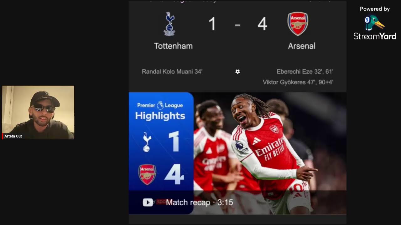LET IT ALL WORK OUT | TOTTENHAM 1-4 ARSENAL