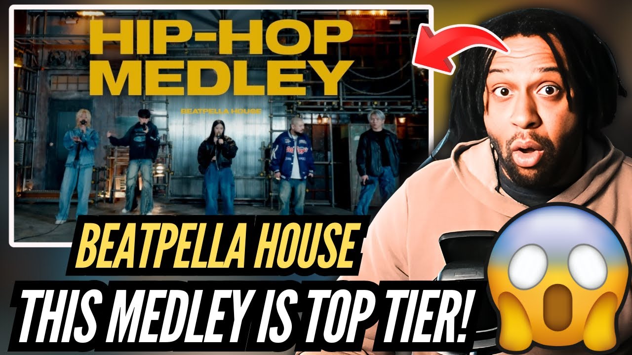 First Time REACTION! | BEATPELLA HOUSE - HIPHOP MEDLEY (BEATBOX) | TOP TIER!