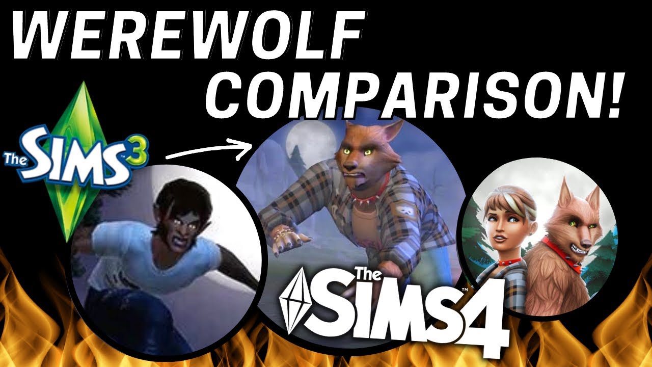 Sims 3 Werewolves VS Sims 4 Werewolves 🐺 | A Sims 3 VS Sims 4 Comparison