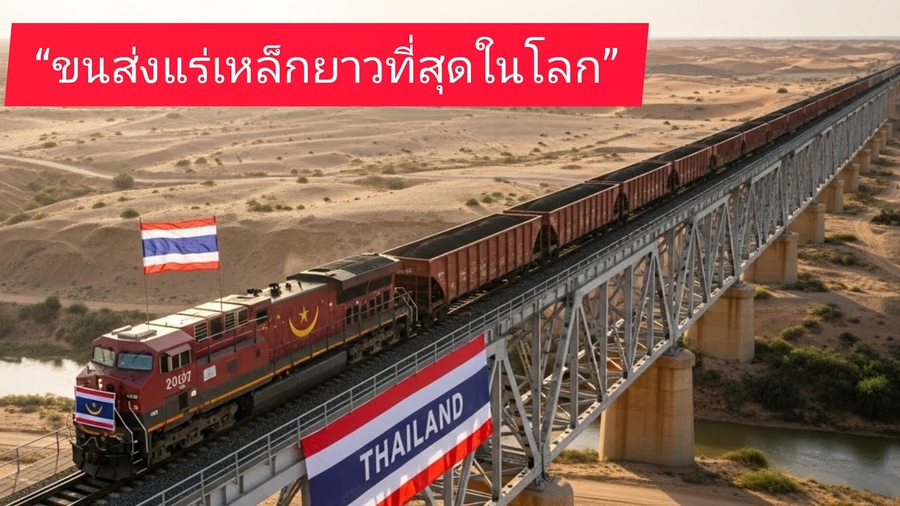 รถไฟบรรทุกแร่เหล็กยักษ์ในทะเลทรายมอริเตเนีย การเดินทางที่ยาวและน่าตื่นเต้นที่สุด
