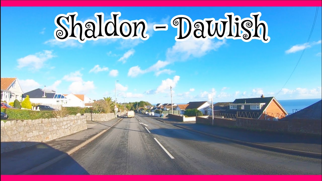 A drive with us production 19/01/23  Shaldon - Dawlish real time winter sun SouthDevon coast England