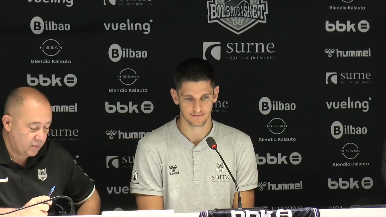 Presentación de Martin Krampelj como jugador de Surne Bilbao Basket