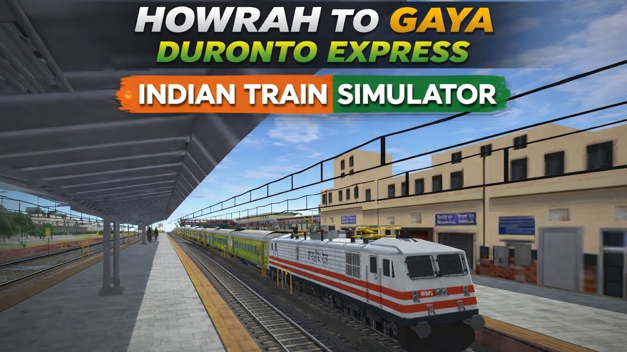 INDIAN TRAIN SIMULATOR 2024  HOWRAH TO GAYA DURONTO EXPRESS FULL TRAIN JOUNERY WITH WAP5 LOCO 