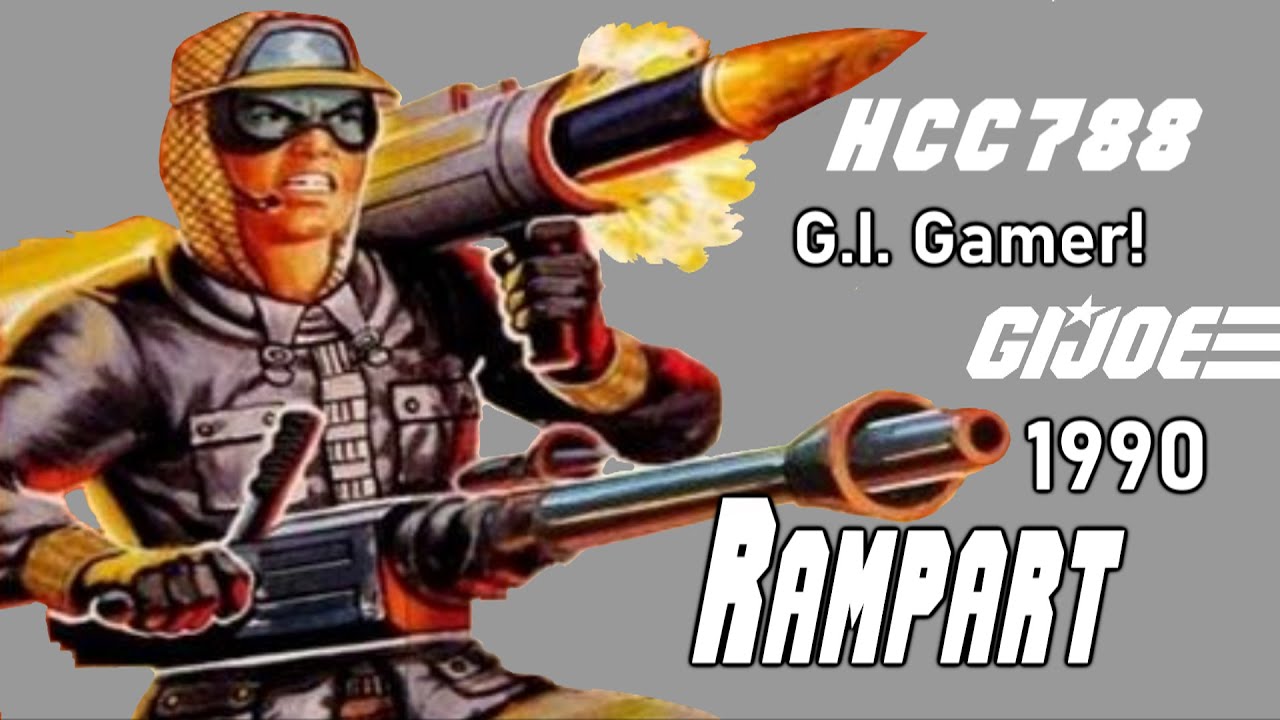HCC788 1990 RAMPART! G.I. Gamer! Vintage G.I. Joe toy review!