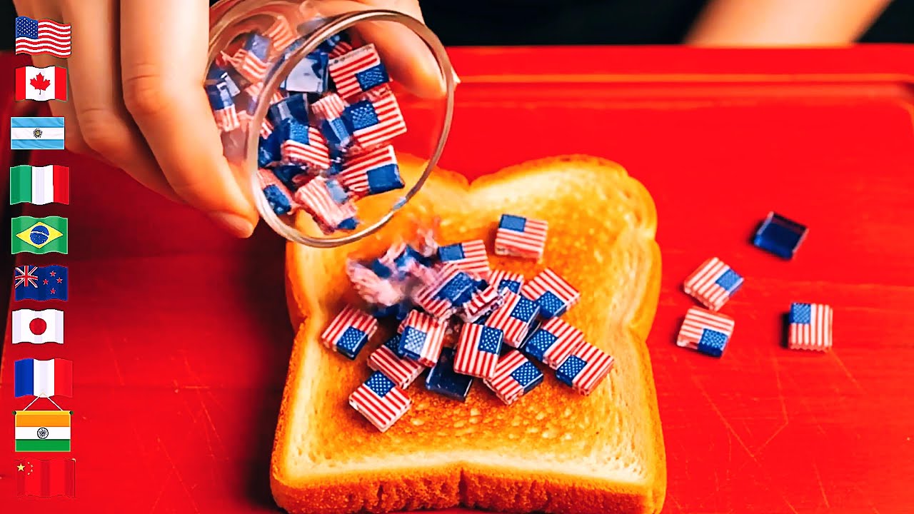 Country Flags Melt Like Butter 4🧈  Mind Blowing AI ASMR Compilation! #shorts #oddlysatisfying #aiar
