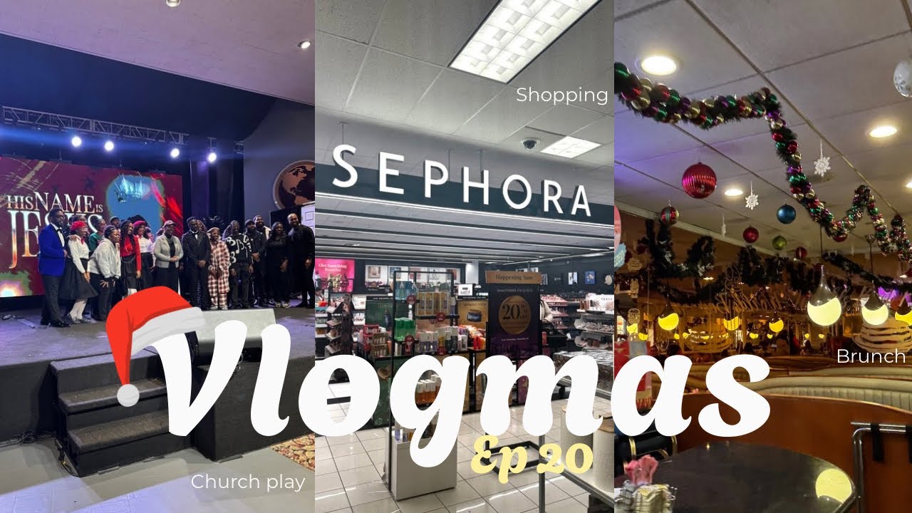 VLOGMAS: SEPHORA RUNS + LIVE PLAY! EP 20🎄| brunch + shopping and more!