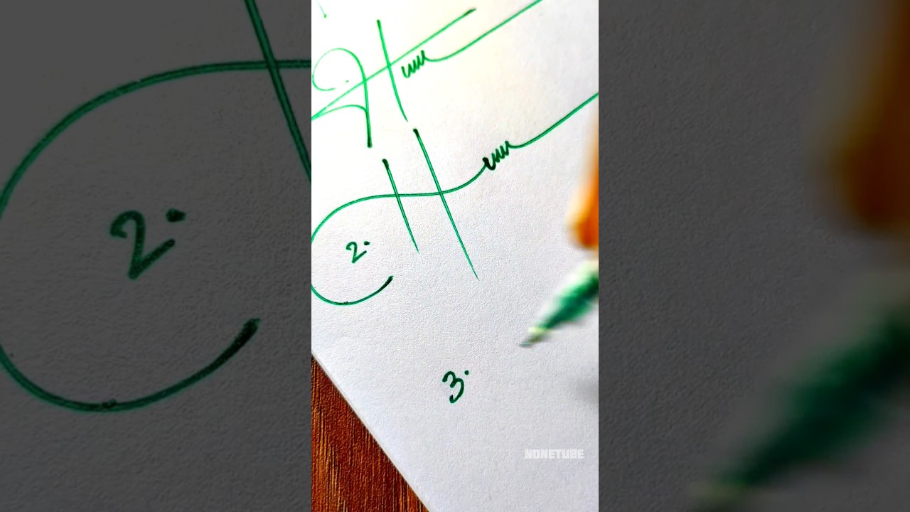 How to sign the letter H?