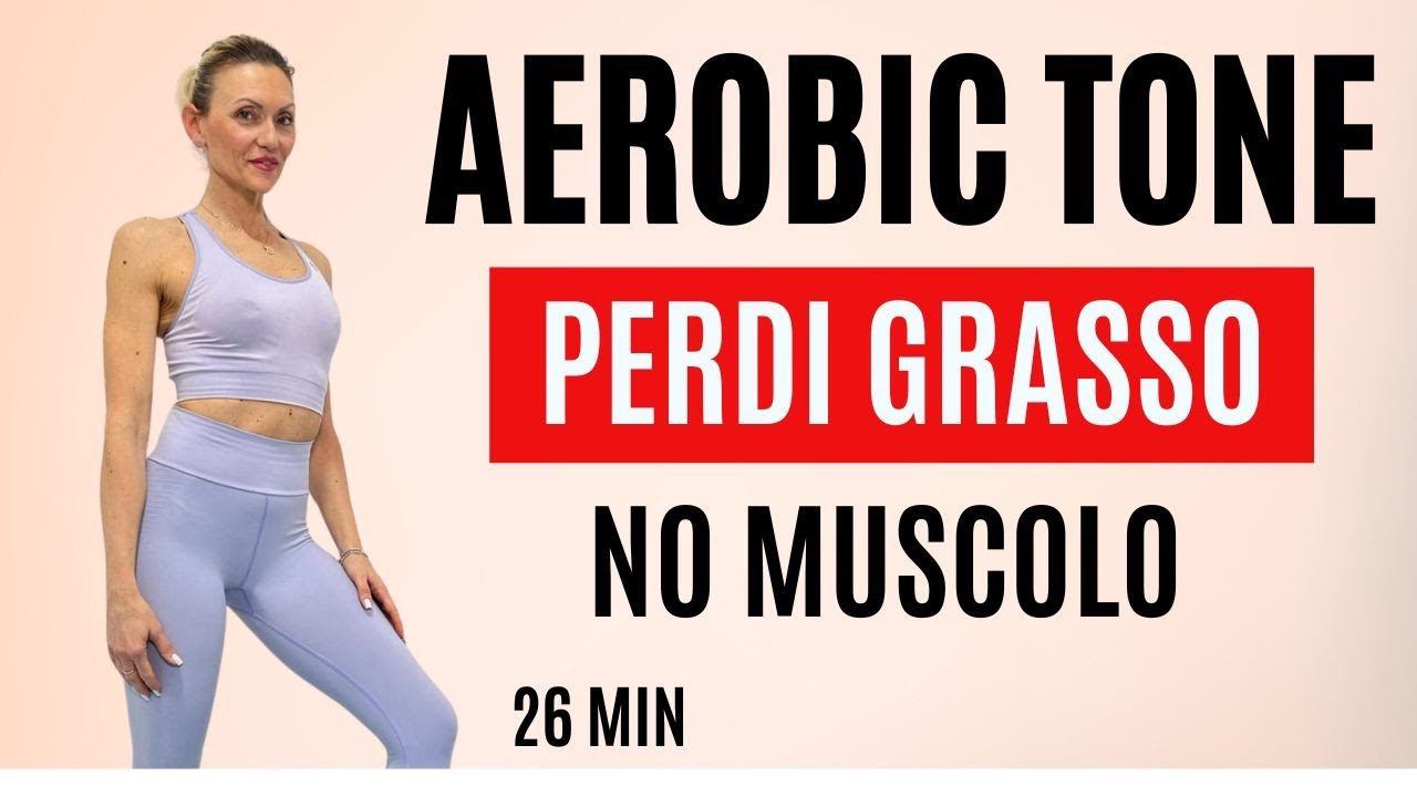 🔥 AEROBIC TONE – Perdi Grasso e Tonifica in 25 Minuti! Allenamento Total Body a Ritmo di Musica 💃