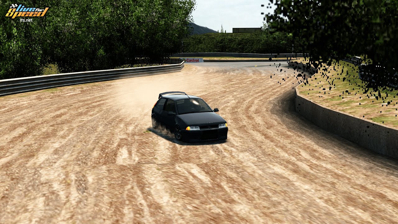 Live for Speed S3 Mods #200.1 - XF GTI S7 Rallycross on Fern Bay Rallycross Green Reverse