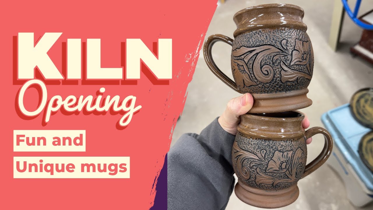 Kiln opening! Unique mugs and a new Gucci vase! #kilnopening #custompottery