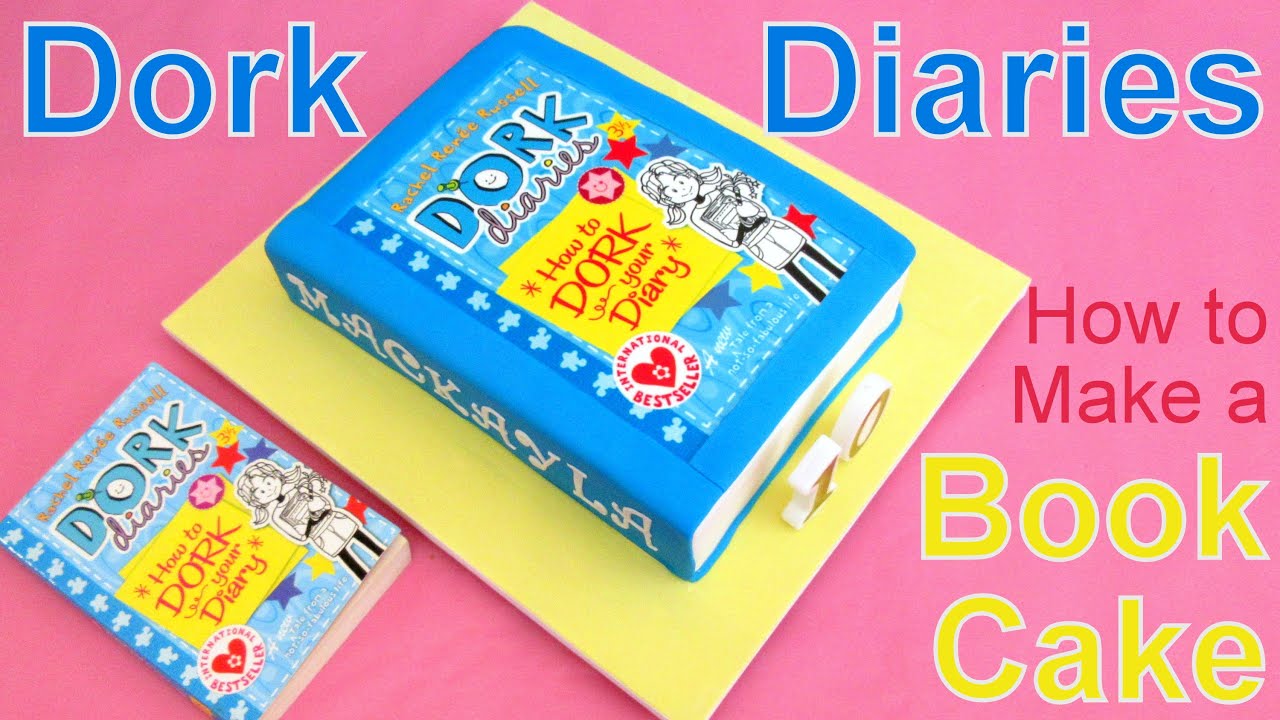 Dork Diaries Book Cake How to by Pink Cake Princess - Back to School Cake