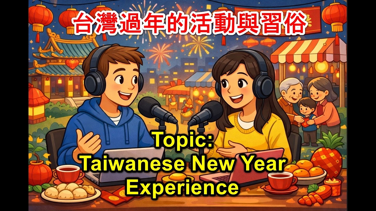 主題 : 聊聊台灣的過年氣氛 | Topice : Taiwanese New Year Experience