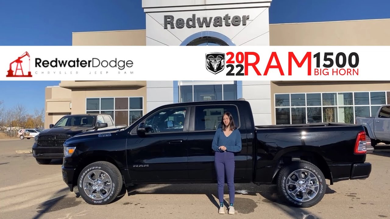 NEW 2022 Ram 1500 Big Horn Crew Cab 4x4 Sport Appearance Package | Stock # NR14052 - Redwater Dodge