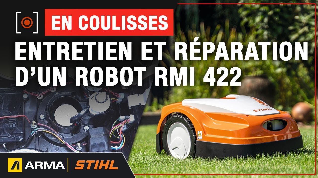 ARMA - En coulisses - Réparation d'un robot tondeuse Stihl !