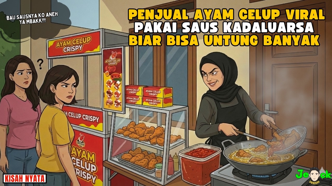 AZAB  PENJUAL AYAM CELUP VIRAL PAKAI SAUS KADALUARSA BIAR BISA UNTUNG BANYAK || ANIMASI AZAB