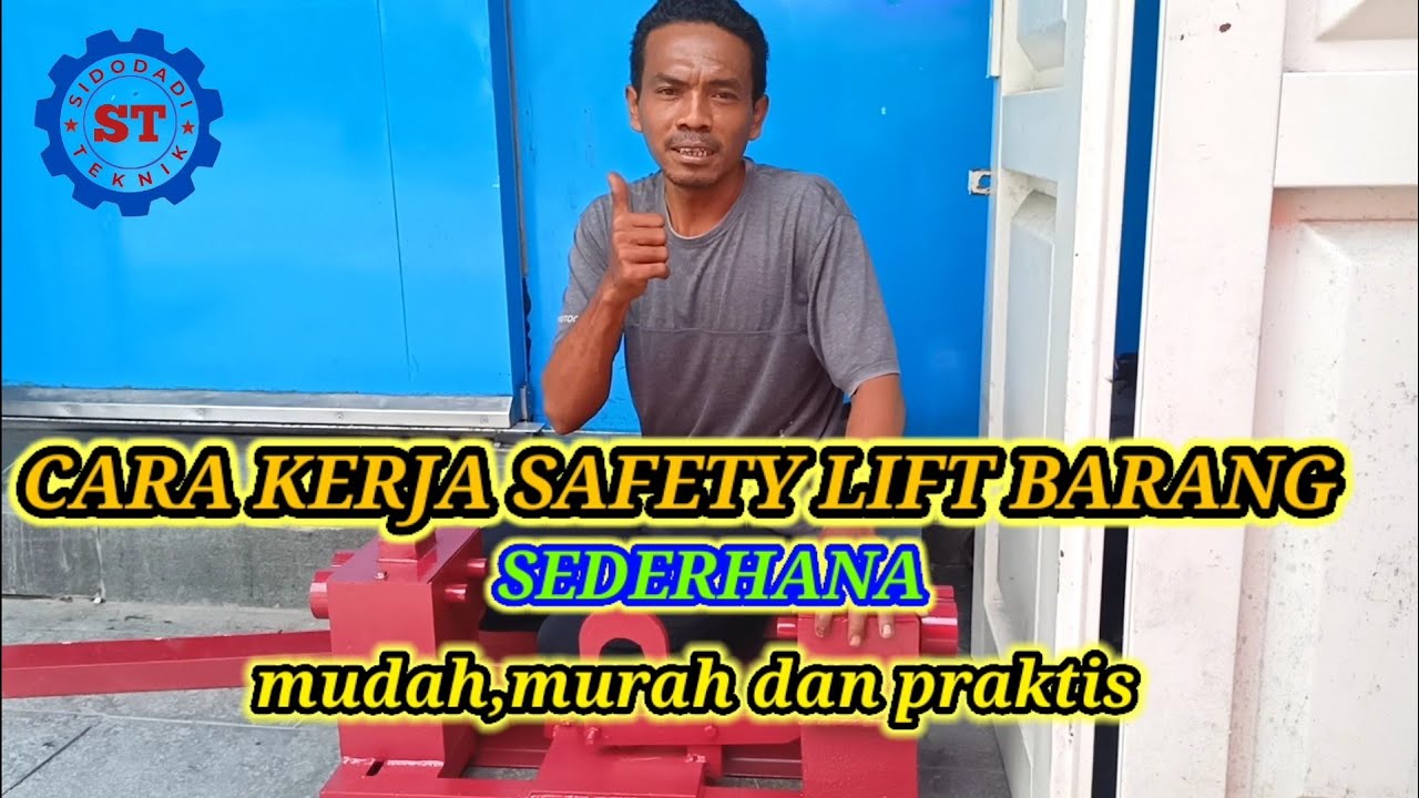 Safety Lift Barang Sederhana #liftbarang #hoistlift #hoist #liftruko #liftsederhana