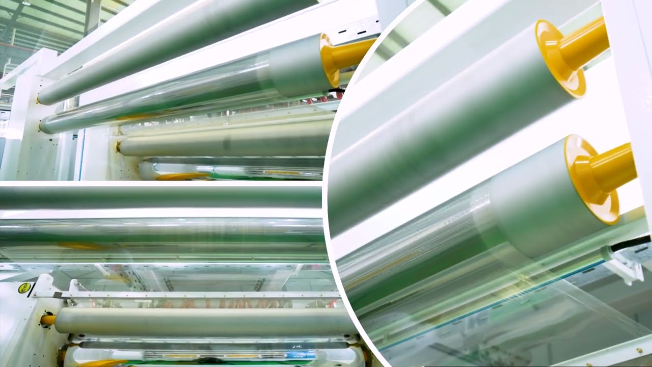 Food grade PVC Cling Film Line fully automatic operation.