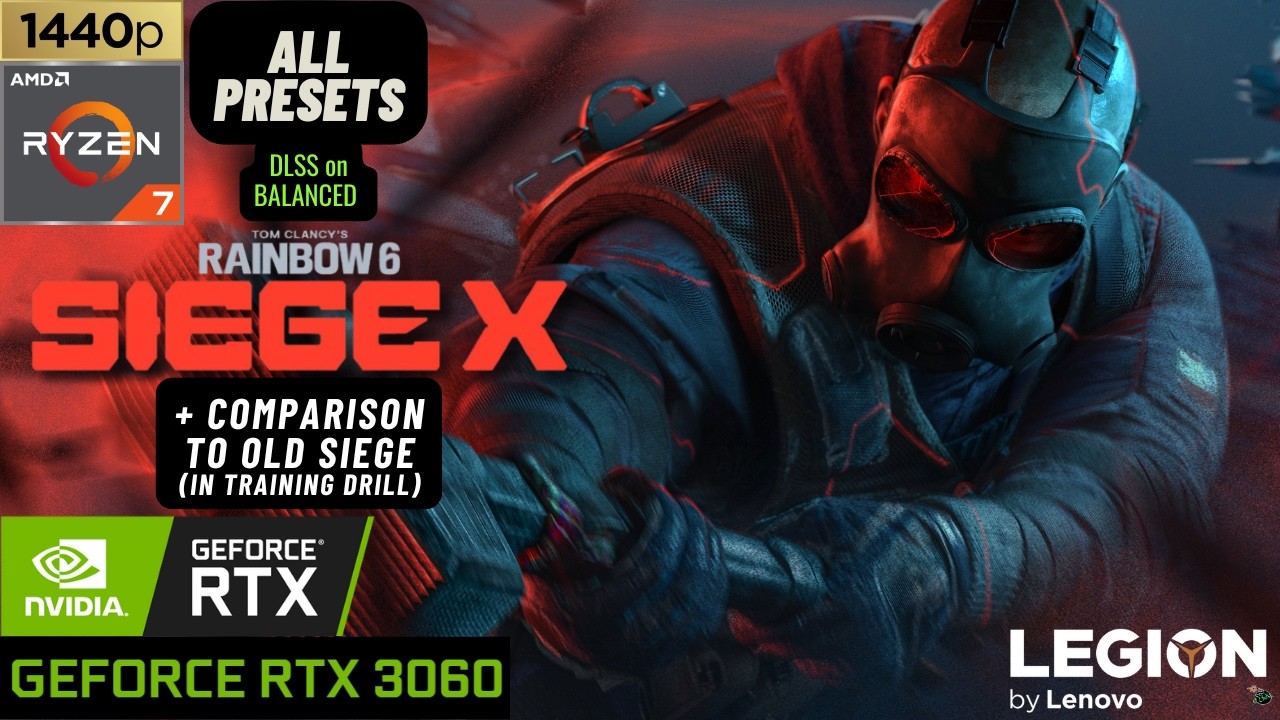 R6 SIEGE X RTX 3060 6GB Ryzen 7 5800H | 1440p | DLSS | Old Siege vs Siege X Comparison| Legion 5 Pro