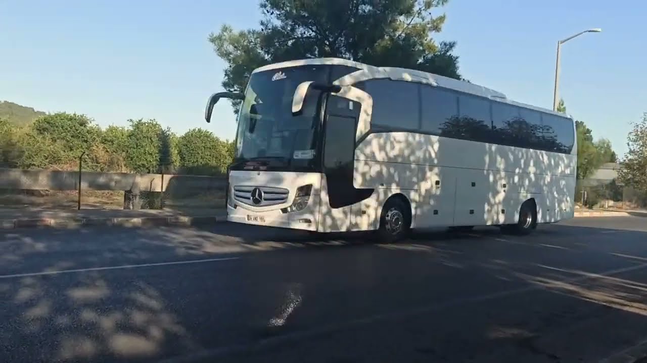 Дорога Чамьюва Кириш Турция Вереница  из автобусов Как развозят персонал отелей