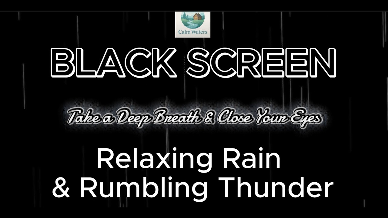 🔴Heavy Rain & Thunder for Deep Sleep | 12 Hours Black Screen💤⛈️