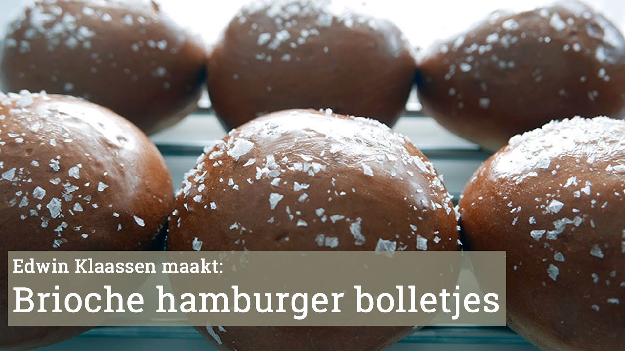 Briochebrood / hamburgerbollen bakken met Edwin Klaasen