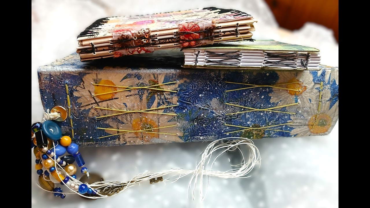 The french link stitch: a friendly tutorial on this bookbinding method, and ideas for using it.